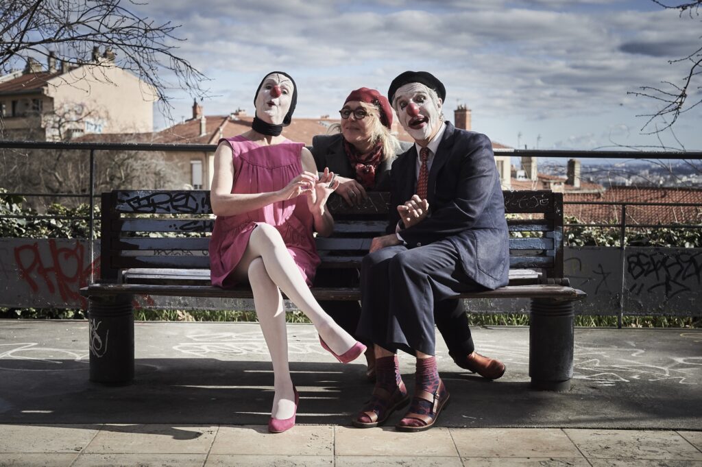 Photo du trio de la Compagnie Le Voyageur Debout